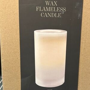 Restoration Hardware -  Wax Flameless White Candle - Cream
